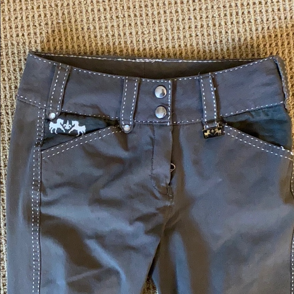 equine couture grey breeches